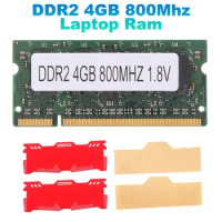 4GB DDR2 Laptop Ram+Cooling Vest PC2 6400 SODIMM 2RX8 For AMD Laptop Memory Ram