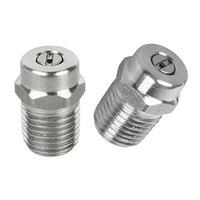 1/4" High Pressure Cleaner Washer Accessories Stainless Steel Spray Fan Nozzle Tips Head Rotating Turbo