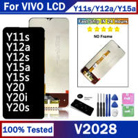 6.51" Original For Vivo Y12a Y12s Y15a Y15s Y20 Y20i Y20s LCD Display Touch Screen Digitizer Replacement For Vivo Y11s V2028 LCD