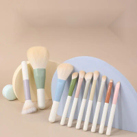 Bộ    Cầm Tay Mini, 10 Chiếc, Morandi, Trọn Bộ  Đánh Phấn Mắt,    Du Lịch Mini cọ patrick ta cây bấm