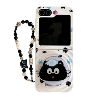 Sarung Telefon dengan Pendakap Magnetik, Reka Bentuk Kartun Comel, Sesuai untuk Samsung Galaxy Zflip