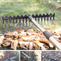 Farming Rake Stainless Steel Rake Pine Soil Rake Garden Gardening Tools Agricultural Farm Tools