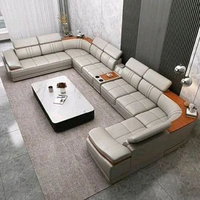 Sofa U Shape Jumbo Sofa Kursi Tamu Kulit Mewah