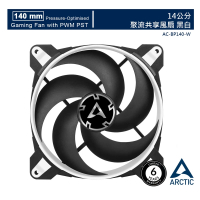【Arctic】BIONIX P140 14公分聚流控制共享風扇 競技版 白色