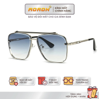 AORON - Kính Mát Nam Nữ Chống Gió Bụi, Gọng Vuông Unisex Mắt Kính Gradient, Phong Cách Thời Trang Ch