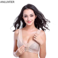 X9046 Front Buckle Vest-type Silicone Artificial Breast Bra Without Rims Mastectomy Bra Pocket Underwear for Silicone Breast