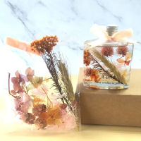 【A-ONE 匯旺】浮游花DIY材料包 永生滿天星 蓬萊松 永生花材 乾燥花材 果實 保鮮油 浮游花材料 H50