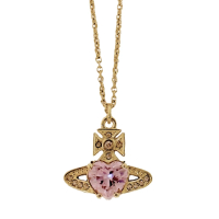預購 Vivienne Westwood Ariella浮雕粉色水晶項鍊(Vivienne Westwood 項鍊)