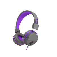 Jlab Jbuddies Studio 孩童專用 有線 耳罩式耳機 安全 限制分貝 紫色 | My Ear 耳機專門店