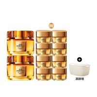 【LOREAL Paris 巴黎萊雅】全新升級2.0金致臻顏花蜜奢養膠原輕盈乳霜2入組_60mlx2(面霜/膠原小蜜罐)