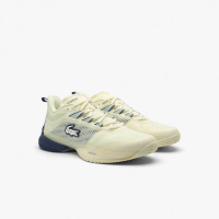 【LACOSTE】男鞋-AG-LT23 超級網球鞋(淺黃/藍配色)