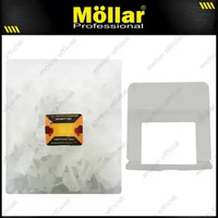 BISON 20317 Alat Perata Keramik 2 mm Set 100 pcs Tile Leveling Clip