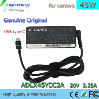 New Genuine Original 45W 20V 2.25A USB Type-C ADLX45YCC2A Laptop AC Adapter for Lenovo Chromebook 11 G8 EE ThinkPad 13 Charger
