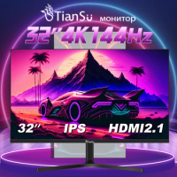 Tiansu Gaming Monitor 32 Inch 144 Hz 4K UHD Computer Monitor 32'' 4k 144Hz PC Monitor 4k for PS5 and Xbox HDMI 2.1 Fast IPS 1ms