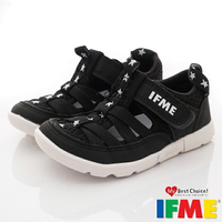IFME日本健康機能童鞋-透氣休閒鞋水涼鞋款IF30-231511黑(中小童段)