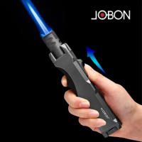JOBON Windproof Blue Flame Direct Charge Inflatable Lighter High end Moxibustion Cigar Outdoor Camping Cooking Tools Igniter
