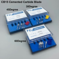5PCS for Graphtec CE5000 CE6000 FC8600 Knife Blade Cutting CB09 CB15 CB09UA-5 CB15UA-5 Cemented Carbide Blades 30/45/60degree