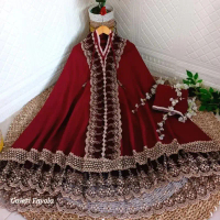 Mukena Dewasa Princes Fayola Premium Renda Tile Mewah Jumbo Virall Terbaru 2025