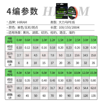 สายม้าตาลีน 2025 แบบ 4 เส้น ยาว 300 เมตร 500 เมตร 1000 เมตร ตาข่ายถักแบบติดแน่น สายเบ็ดตกปลา PE เหมา