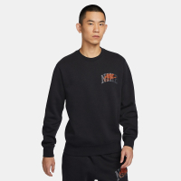 NIKE 上衣 男款 長袖上衣 大學T 運動 AS M NK CLUB BB CREW ARCH GX 黑 FV4446-010