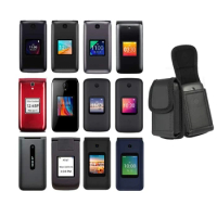 For Nokia 2760 2720 Flip Leather Case Phone Pouch For Alcatel Go Flip V/4/3Flip Belt Clip Waist Bag