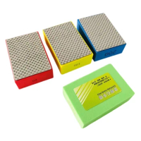 Diamond Hand Polishing Pad for Wood Metal Glass Tiles Ceramic Grinding 90x55mm Grit 60/100/200/400# Durable Abrasive Pad