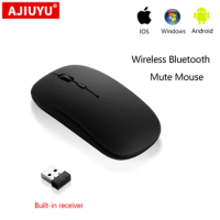 Wireless Bluetooth Mouse For Samsung Galaxy Tab S7 FE S8 UItra S7 S6 Lite S8 Plus S7+ A8 S5E S4 A7 Portable Charging Mute Mouse