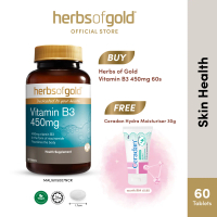 Herbs of Gold Vitamin B3 450mg [Expiry 9/2027]