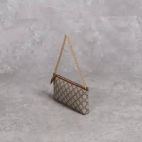 Tas GUCCI GG SIGNATURE MONOGRAM WRIST WALLET ON CHAIN BAG 100% ORIGINAL 22X12X2CM