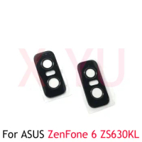2PCS For ASUS ZenFone 6 ZS630KL 2019 Back Rear Camera Lens Glass Cover With Adhesive Sticker