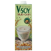 V-SOY Multigrain UHT 1000ML | Susu Kedelai Multigrain Soy Milk UHT 1L