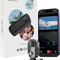 LUOSI SJCAM C100 / C100Plus Mini Thumb Camera 1080P30FPS / 4K30FPS 12MP WiFi 30M Waterproof Case Action Sport DV Camcorder