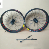 Kalosse Fat Bike Wheels, Snow Bicycle Wheel, 2 Bearings, 135mm, 190mm, 20X4.0