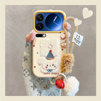 เหมาะสำหรับเคสโทรศัพท์ Xiaomi 17 Pro Max พร้อมสายคล้อง ดีไซน์เอกลักษณ์ของ Xiaomi 15 และ 14 ลายลูกสุน