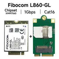 Fibocom L860 L860-GL Cat16 LTE FDD TDD 1Gbps DL Cellular Module chipset Intel XMM 7560 LTE-A Pro for Windows 10 Linux