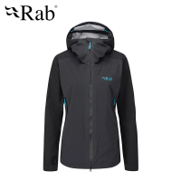 【RAB】Kinetic Alpine 2.0 Jacket Wmns 高透氣彈性防水連帽外套 女款 鯨魚灰 #QWG70