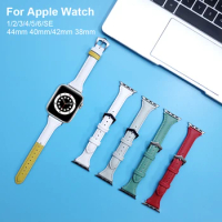 Slim Leather Strap For Apple Watch Band 40mm 38mm Woman Bracelet Correa IWatch Series 1 2 3 4 5 6 SE 44mm 42mm Watchband bands
