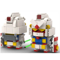 Buildmoc Classic Animation Mobiles Suits Gundamation Robot Figures BrickHeadz Model Building Blocks Toys for Children Kid Gifts