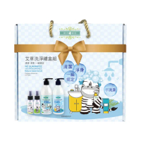 【G+ 居家】艾草洗淨禮盒組(洗髮露+沐浴露+淨身噴霧+防蚊露+MIT興隆造型毛巾)