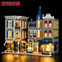 Hprosper LED Lighting For 10255 Creator The Assembly Square Decorative Lamp With Battery Box (Not Include Lego Building Blocks)