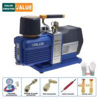 VALUE VRP-15D Vevor Vacuum Pump 15CFM 3/4HP Air Conditioning Pump R32 Vacuum Pump 2 Stage Auto Air Conditioning Refill Kit 220V
