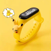 Pokemon Pikachu Children's watch Bracelet Xiaomi 3/4 LED Electronic Watch Mario Doll Waterproof Touch Bracelet Birthday Gifts