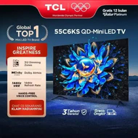 [4K Quantum Dot Mini LED TV] TCL 55 Inch C6KS - 312 Dimming Zone - 144Hz VRR - Dolby Vision & Atmos 