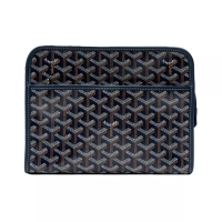 Goyard Trousse Jouvence MM Clutch Bag Navy