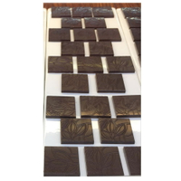 可可果方格巧克力模具NO.04排塊薄片朱古力模聯排硬質耐摔烘焙pc材質