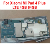 Original Working Unlocked Main Board Mainboard For Xiaomi Mi Pad 4 Plus LTE Motherboard Circuits Card Fee Plate Phone Flex Cable