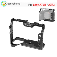 PULUZ Video Camera Cage for Sony A7 IV / ILCE-7M4 / A7M4 / A7M3 / A7R3 / A7R III Camera Stabilizer Rig Cage Expansion Frame
