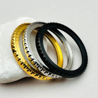 Mod 41mm Concave Gear Fashion Watch Case Bezel Gold Silver Black Steel Rings Fits Seiko SKX007 SKX009 SKX171 SRPD Watch Parts
