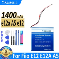 YKaiserin 1400mAh Replacement Battery E12a A5 E12 for Fiio E12 E12A A5 Player High Capacity Batterie + Tracking Number