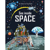 Usborne See Inside Space English Educational 3D Flap Picture Books Space Universe Children Science Book